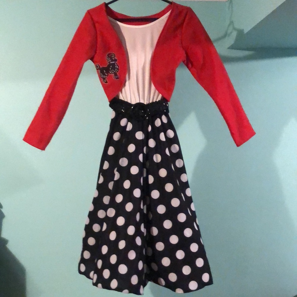 50’s Retro Poodle Girl’s Dress